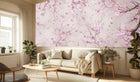 Contemporary Pink wallpaper for Living Room