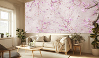 Contemporary Pink wallpaper for Living Room