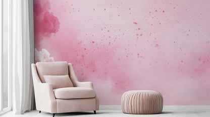Contemporary Pink wallpaper for Nursery