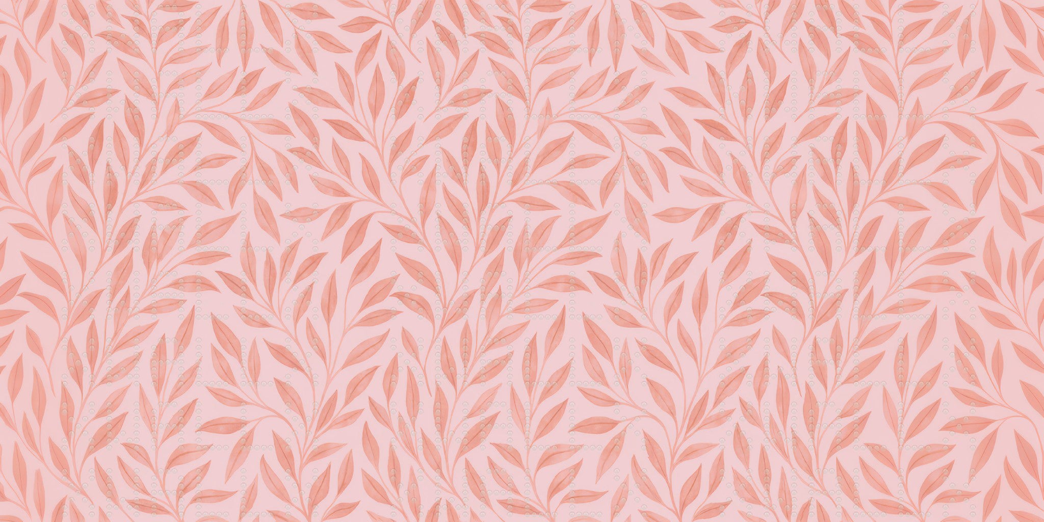 Rustic Blush Leaf Wallpaper