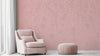 Blush Floral Embrace Wallpaper