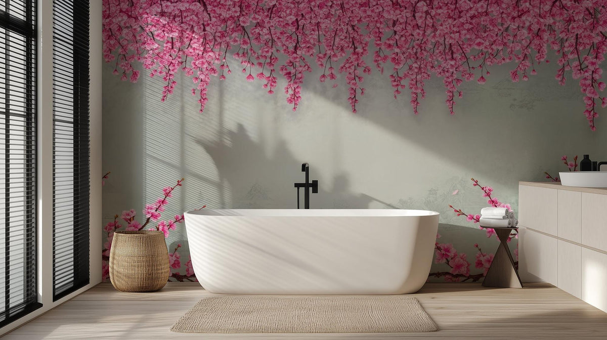 Modern Pink wallpaper for Bathroom