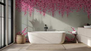 Modern Pink wallpaper for Bathroom