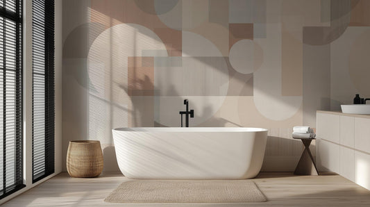 Modern Pink wallpaper for Bathroom