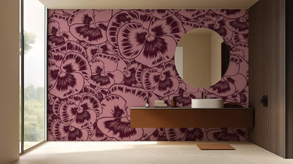 Modern Pink wallpaper for Bathroom