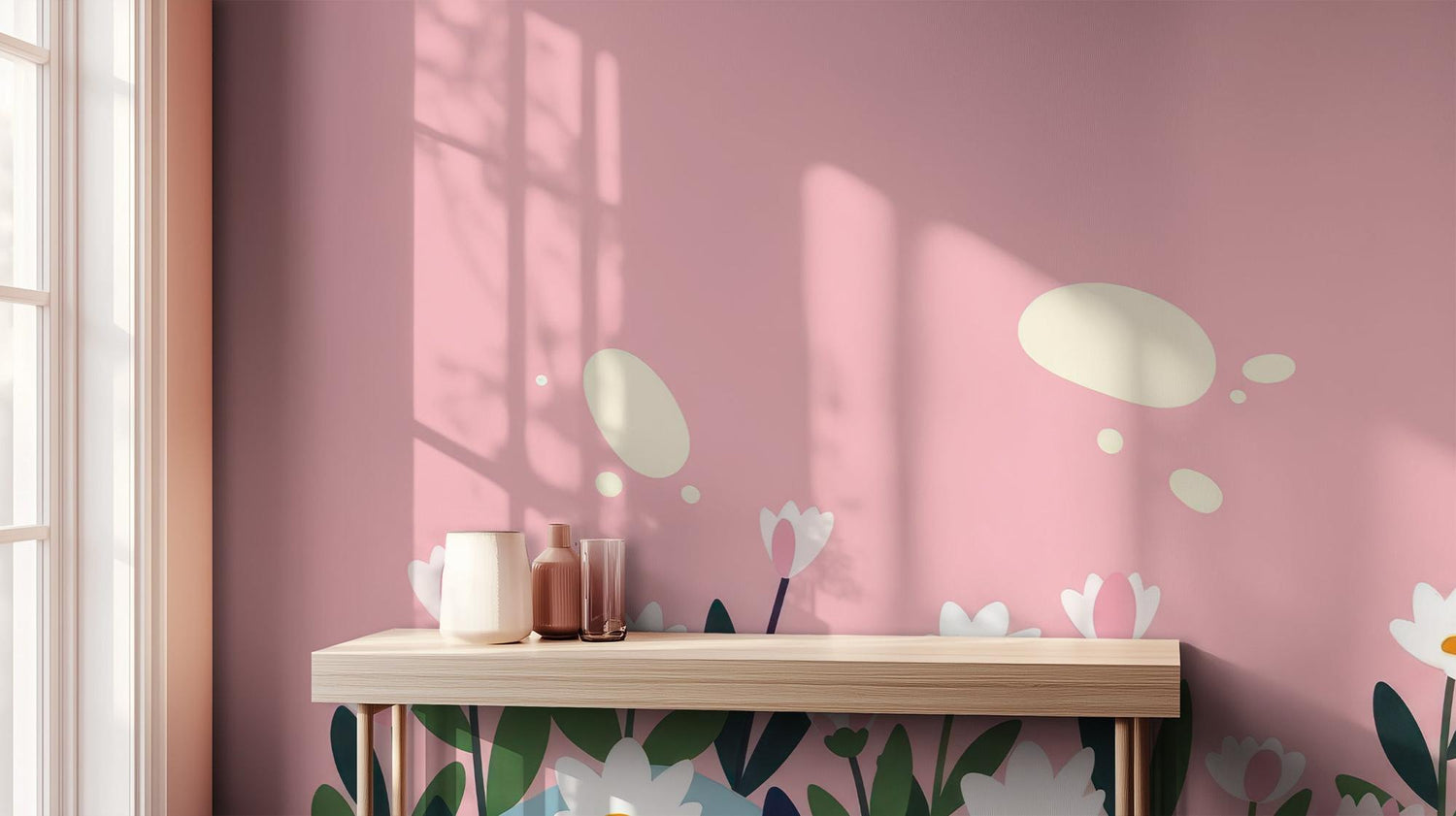 Modern Pink wallpaper for Bedroom