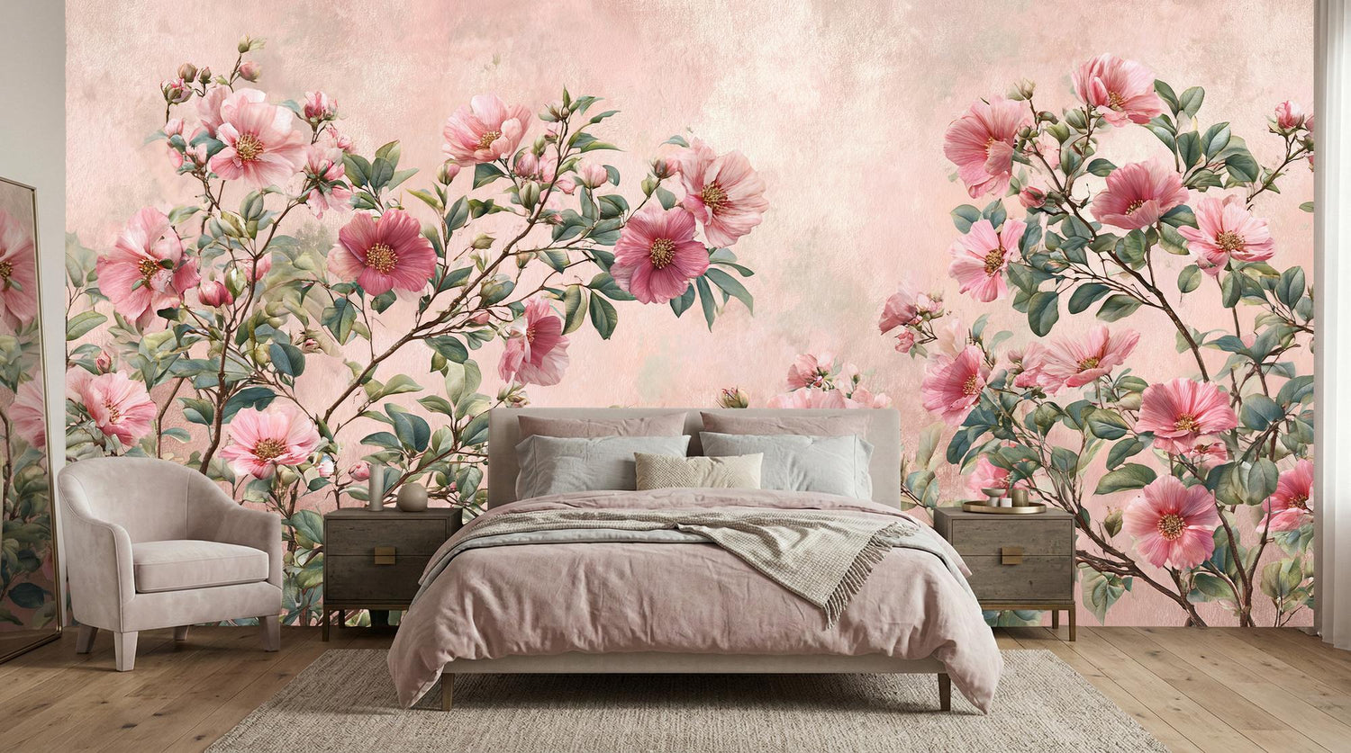 Modern Pink wallpaper for Bedroom