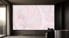Delicate Pink Floral Lines Wallpaper