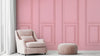 Textured Blush Panel Wallpaper