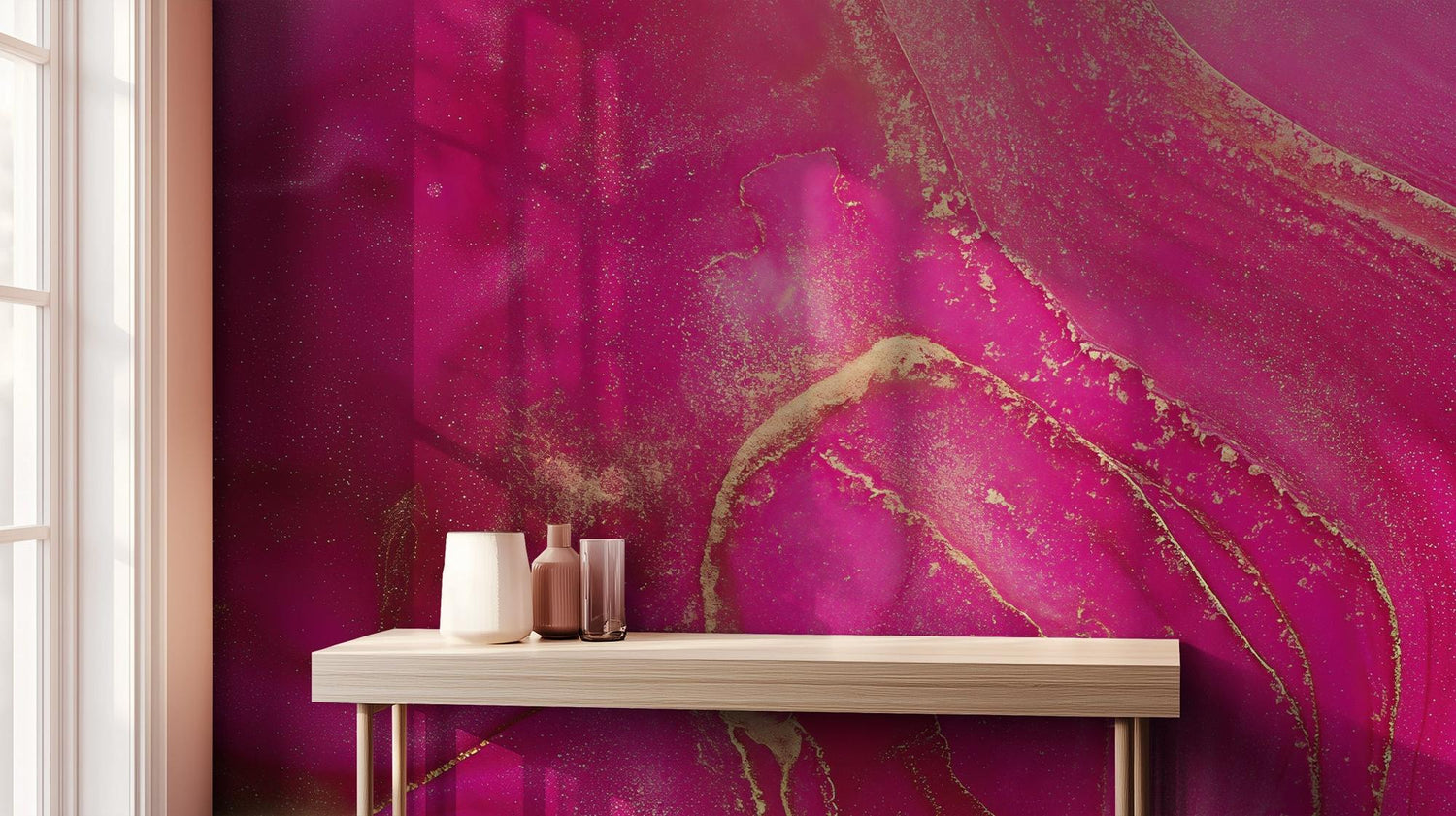 Modern Pink wallpaper for Bedroom