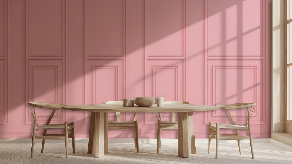 Modern Pink wallpaper for Dining Room