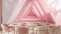 Modern Pink wallpaper for Dining Room