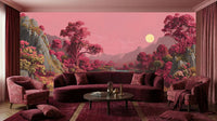 Modern Pink wallpaper for Living Room