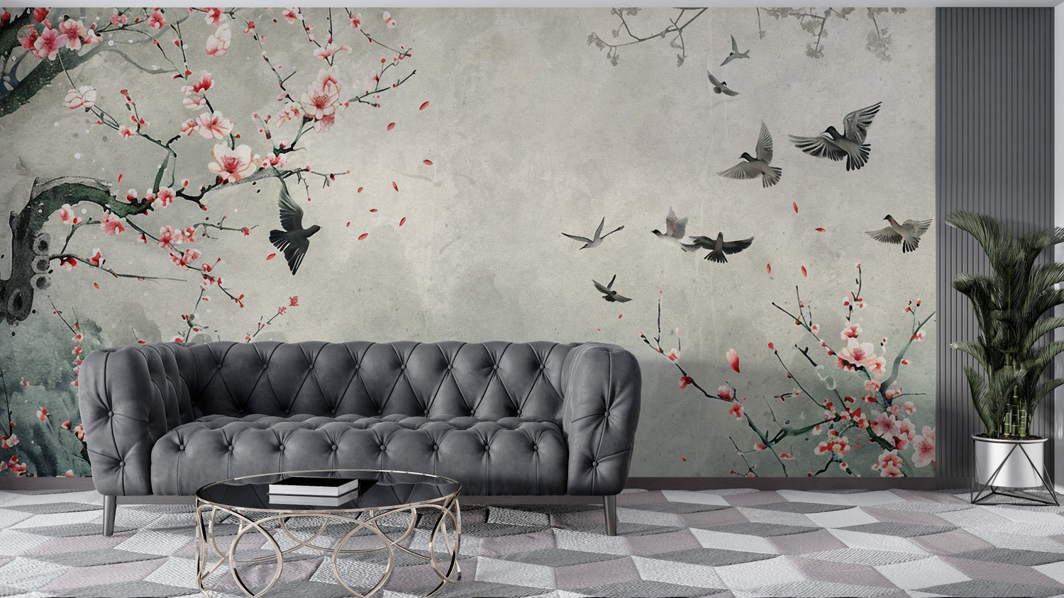 Modern Pink wallpaper for Living Room