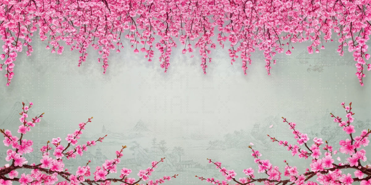 Delicate Cherry Blossom Cascade Wallpaper