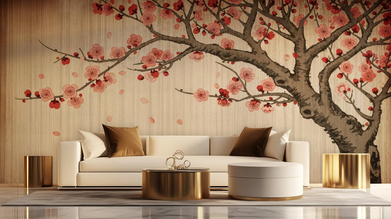 Modern Pink wallpaper for Living Room