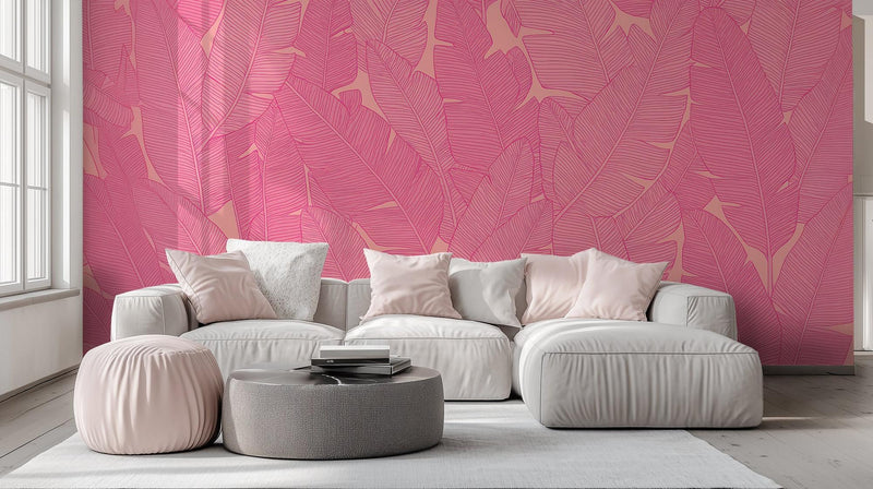 Modern Pink wallpaper for Living Room