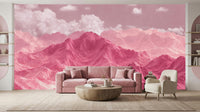 Modern Pink wallpaper for Living Room