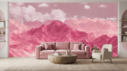 Modern Pink wallpaper for Living Room