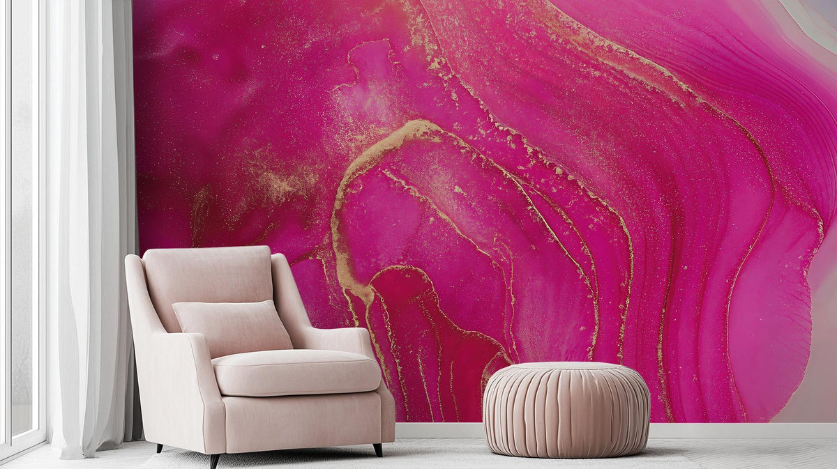 Modern Pink wallpaper for Living Room