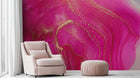 Vibrant Modern Pink wallpaper for Living Room