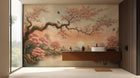Traditional Pink wallpaper for Bathroom