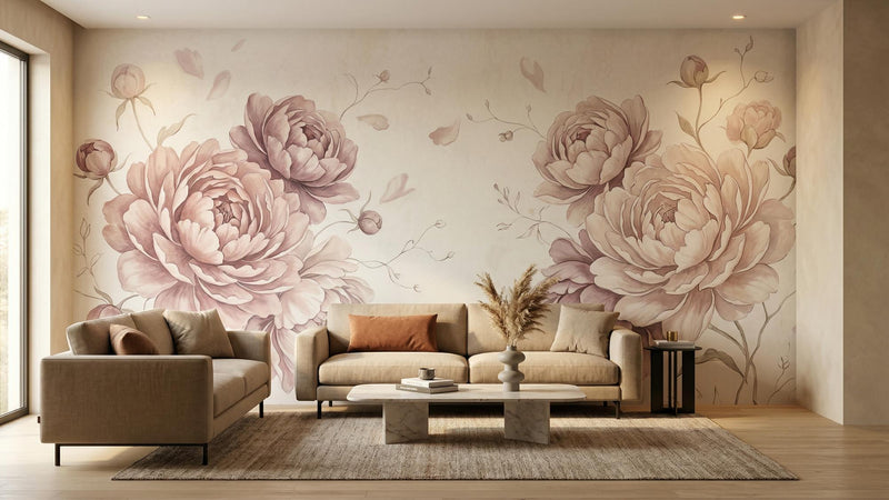 Traditional Pink wallpaper for Bedroom
