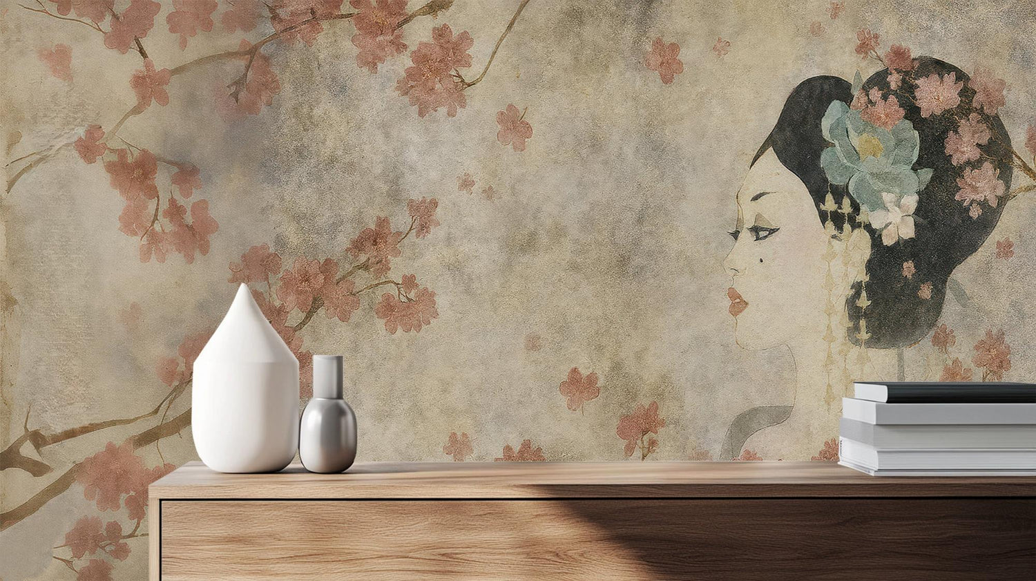 Traditional Pink wallpaper for Bedroom