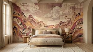 Traditional Pink wallpaper for Bedroom