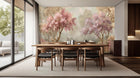 Traditional Pink wallpaper for Dining Room