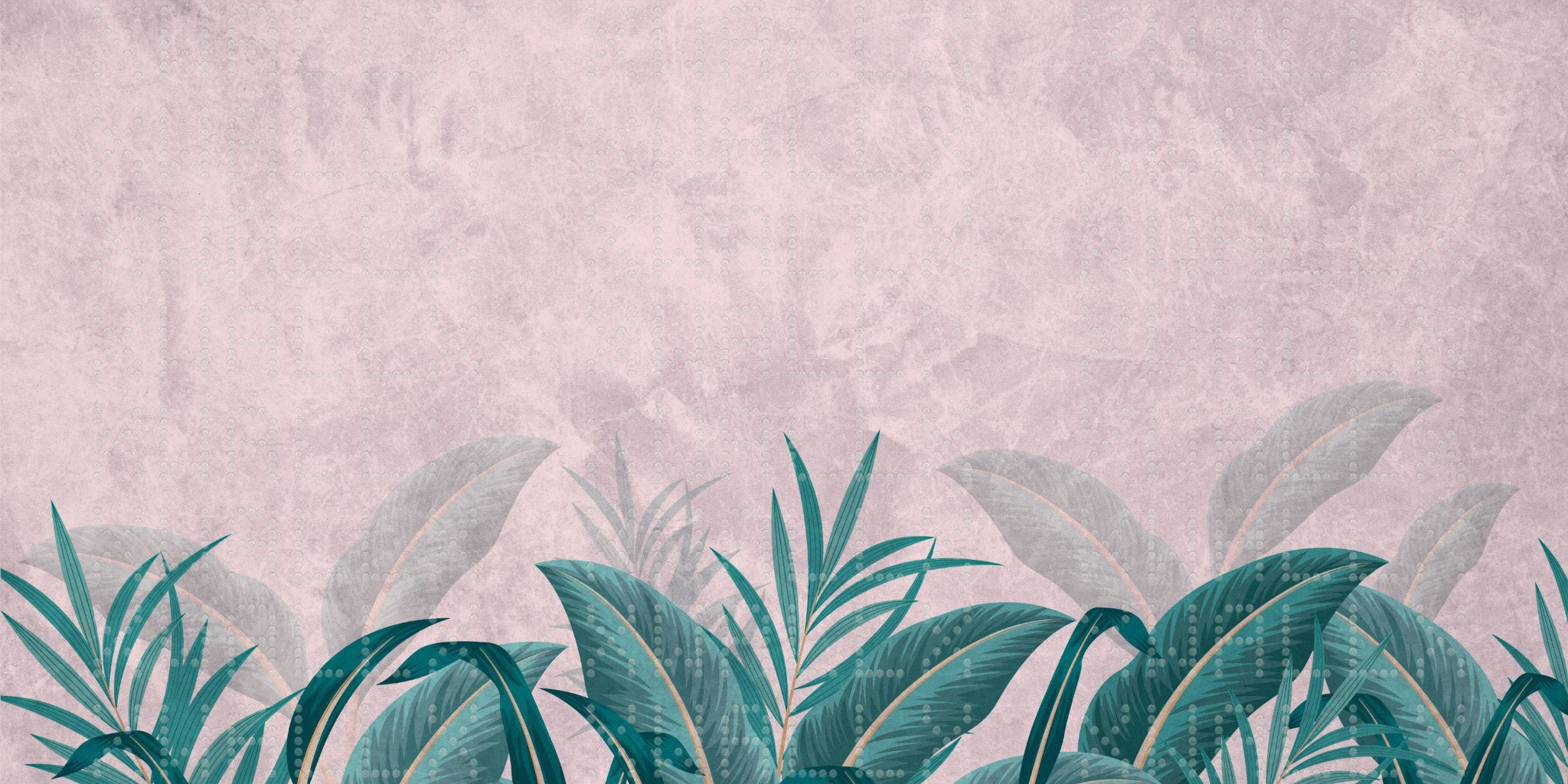 Tropical Botanical Leaves Wallpaper