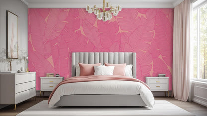 Tropical Pink wallpaper for Bedroom