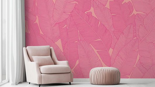 Tropical Pink wallpaper for Bedroom