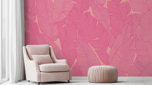 Tropical Pink wallpaper for Bedroom