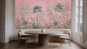 Tropical Pink wallpaper for Dining Room