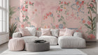 Tropical Pink wallpaper for Living Room