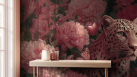 Tropical Pink wallpaper for Living Room