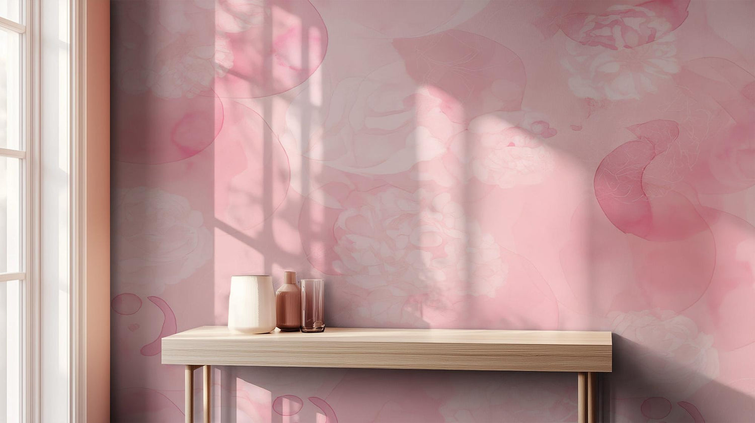 Vintage Pink wallpaper for Bedroom