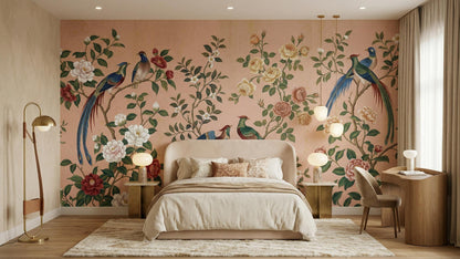 Vintage Pink wallpaper for Bedroom