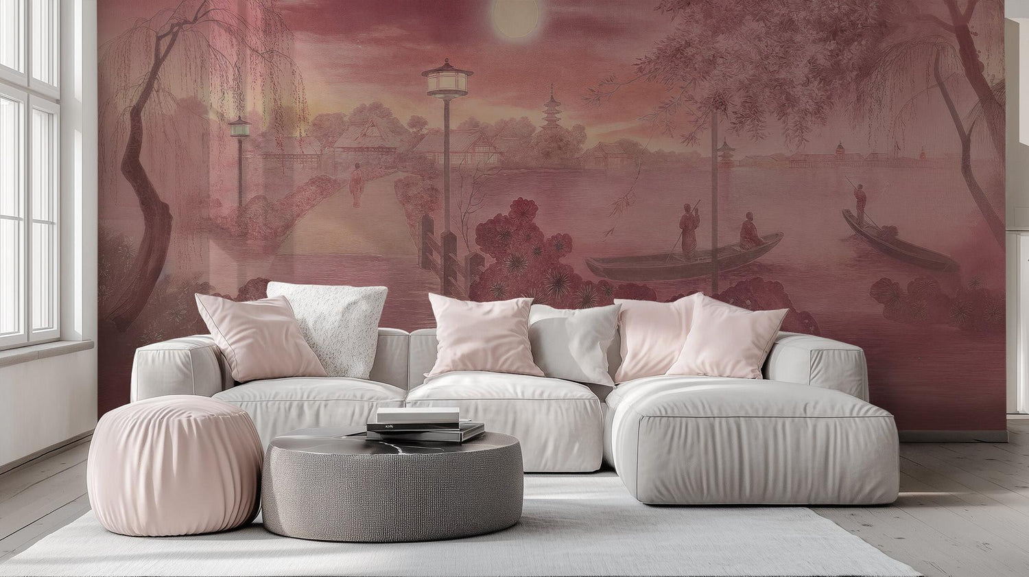Vintage Pink wallpaper for Bedroom