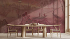Vintage Pink wallpaper for Dining Room