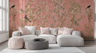 Vintage Pink wallpaper for Living Room