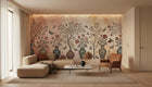 Vintage Pink wallpaper for Living Room