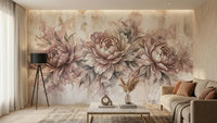 Vintage Pink wallpaper for Living Room