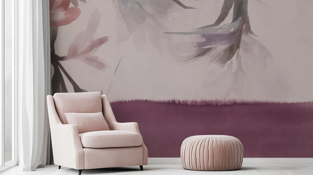 Watercolor Pink wallpaper for Bedroom