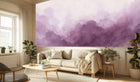 Contemporary Purple wallpaper for Living Room