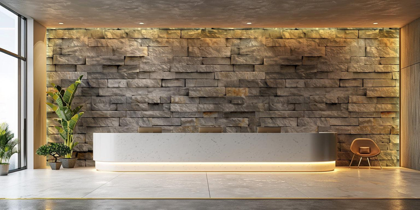 Realistic Stone wallpaper mural - XWALLX