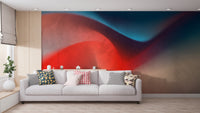 Abstract Red wallpaper for Living Room