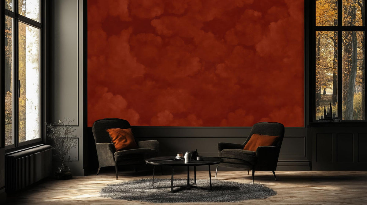 Abstract Red wallpaper for Living Room