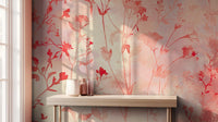 Contemporary Red wallpaper for Bedroom